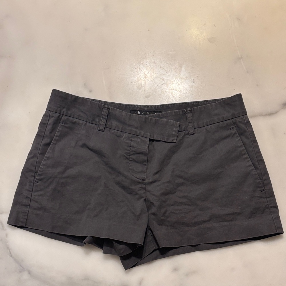 Theory Women's Charcoal Shorts